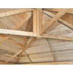 Onlywood Gazebo in Legno KIOSK Tetto in Legno 560 x 560 cm - Antivento-42326