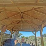 Onlywood Gazebo in Legno KIOSK Tetto in Legno 490x290 cm - Antivento-58471