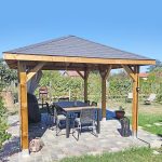 Onlywood Gazebo in Legno KIOSK Tetto in Legno 700x444 cm - Antivento-58464