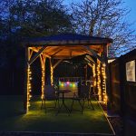 Onlywood Gazebo in Legno KIOSK Tetto in Legno 490x290 cm - Antivento-42338