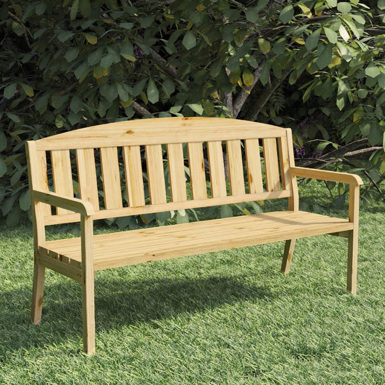 Panca in Legno da giardino SPARRENBOS 170 x 60 x 100 h cm - Legno impregnato - 3 POSTI-0