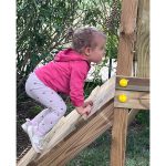 Parco Giochi in Legno Autoclavato CAROL 3 con Altalena e Scivolo Fungoo-86222