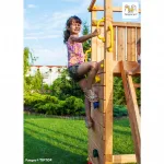 Parco Giochi in Legno Verniciato Color Teak Fungoo TIP TOP Torre con Scivolo - foto 5