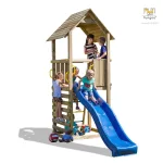 Parco Giochi in Legno Autoclavato Fungoo CAROL 1 Torre con Scivolo - foto 2