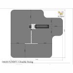 Parco Giochi in Legno Autoclavato Fungoo FUNNY 3 con Altalena doppia e Scivolo-42683