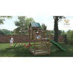 Parco Giochi in Legno Autoclavato Fungoo JARCAS Torre con Scivolo e Altalene - foto 2