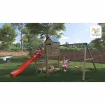 Parco Giochi in Legno Autoclavato Fungoo JARCAS Torre con Scivolo e Altalene - foto 3