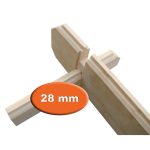 Onlywood Gazebo in Legno Chiuso MITCH 350x350 cm con Frangivista-43521