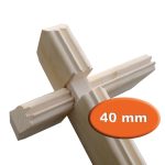 Onlywood Casetta in legno con tettoia laterale KUKKA 700 X 350 cm-44671