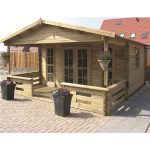 Onlywood Casetta in Legno da giardino HEINO - 450 x 560 cm -44762