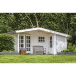 Onlywood Casetta in Legno da giardino WOLFGANG 530 x 450 cm - Con Portico-54655