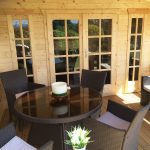 Casetta in Legno da giardino SANSTROV - 380 x 590 x 270 h cm -44772