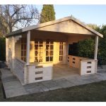 Casetta in Legno da giardino SANSTROV - 380 x 590 x 270 h cm -44773