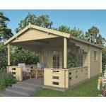 Casetta in Legno da giardino SANSTROV - 380 x 590 x 270 h cm -0