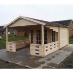 Casetta in Legno da giardino SANSTROV - 380 x 590 x 270 h cm -44770