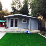 Onlywood Casetta in Legno da giardino WOLFGANG 530 x 450 cm - Con Portico-44791