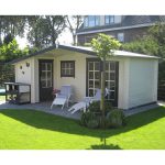 Onlywood Casetta in Legno da giardino WOLFGANG 530 x 450 cm - Con Portico-44790