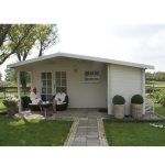 Onlywood Casetta in Legno da giardino WOLFGANG 530 x 450 cm - Con Portico-44789