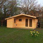 Onlywood Casetta in Legno da giardino WOLFGANG 530 x 450 cm - Con Portico-44787