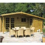 Onlywood Casetta in Legno da giardino WOLFGANG 530 x 450 cm - Con Portico-44784