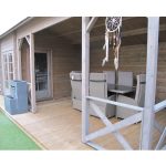 Onlywood Casetta in legno con tettoia laterale KUKKA 700 X 350 cm-44678