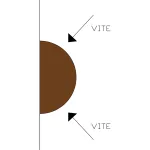 Onlywood Staccionata Valdostana a mezzi pali in Pino Certificato (L 200cm x H 150cm) - Modulo iniziale con 2 piantoni-44123