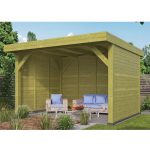 Onlywood Copertura in legno per Auto 4 x 3 x 2,6 h. metri - Trattata in Autoclave-0