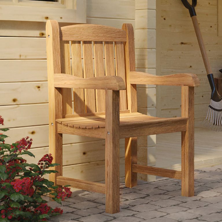Onlywood Sedia in Teak da giardino BIRMINGHAM - 58 x 50 x 93h cm-0