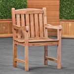 Onlywood Sedia in Teak da giardino BIRMINGHAM - 58 x 50 x 93h cm-45021