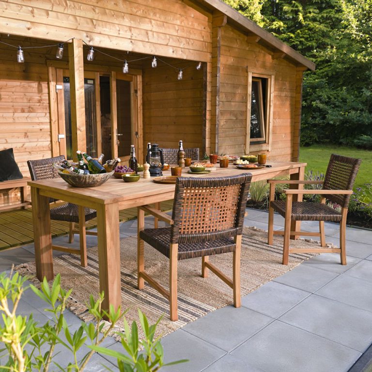 Onlywood Tavolo da giardino in Teak MODERN - 2 dimensioni-0