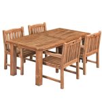 Onlywood Tavolo da giardino in Teak MODERN - 250 x 100 x 78h cm-45008