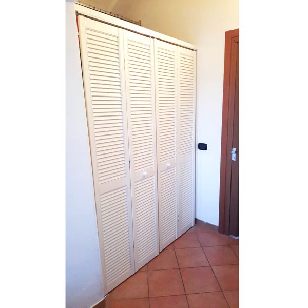 Onlywood Anta per Armadio a Muro a Persiana 710 x 2050 mm in Legno verniciato Bianco-0