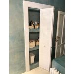 Onlywood Anta per Armadio a Muro a Persiana 710 x 2050 mm in Legno verniciato Bianco-84905
