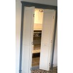 Onlywood Anta per Armadio a Muro a Persiana 710 x 2050 mm in Legno verniciato Bianco-50136