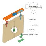 Onlywood Anta per Armadio a Muro a Persiana 710 x 2050 mm in Legno Naturale-48445