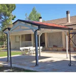 Onlywood Gazebo in Legno impregnato TIP 4 x 4 Tetto Antivento - Personalizzabile - foto 21