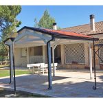 Onlywood Gazebo in Legno impregnato TIP 4 x 4 Tetto Antivento - Personalizzabile-58239
