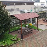 Onlywood Gazebo in Legno impregnato TIP 4 x 6 Tetto Antivento - Personalizzabile - foto 27