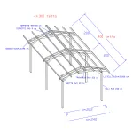 Onlywood Gazebo in Legno impregnato TIP 3 x 4 Tetto Antivento - Personalizzabile - foto 2