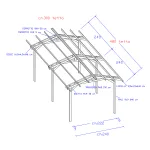 Onlywood Gazebo in Legno impregnato TIP 3 x 4,8 Tetto Antivento - Personalizzabile - foto 9