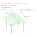 Onlywood Gazebo in Legno impregnato TIP 4 x 2,4 Tetto Antivento - Personalizzabile-82363