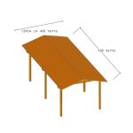 Onlywood Gazebo in Legno impregnato TIP 4 x 4 Tetto Antivento - Personalizzabile-0