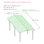 Onlywood Gazebo in Legno impregnato TIP 4 x 4,8 Tetto Antivento - Personalizzabile-82374