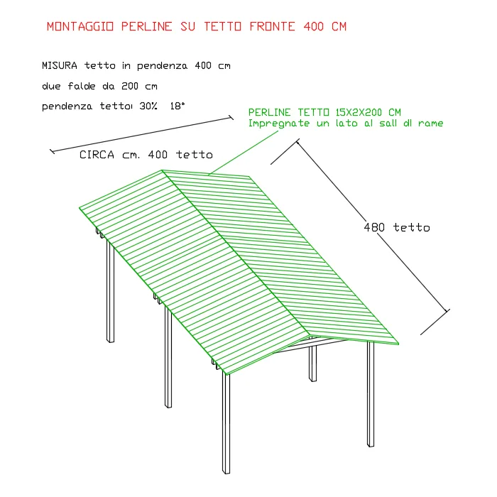 Onlywood Gazebo in Legno impregnato TIP 4 x 4,8 Tetto Antivento - Personalizzabile-82374