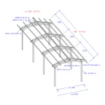Onlywood Gazebo in Legno impregnato TIP 4 x 6 Tetto Antivento - Personalizzabile - foto 2