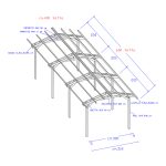 Onlywood Gazebo in Legno impregnato TIP 4 x 6 Tetto Antivento - Personalizzabile-82380
