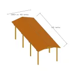 Onlywood Gazebo in Legno impregnato TIP 4 x 6 Tetto Antivento - Personalizzabile - foto 1