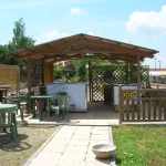 Onlywood Gazebo in Legno impregnato TIP 3 x 6 Tetto Antivento - Personalizzabile-46795