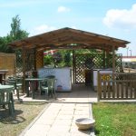 Onlywood Gazebo in Legno impregnato TIP 4 x 6 Tetto Antivento - Personalizzabile-46812