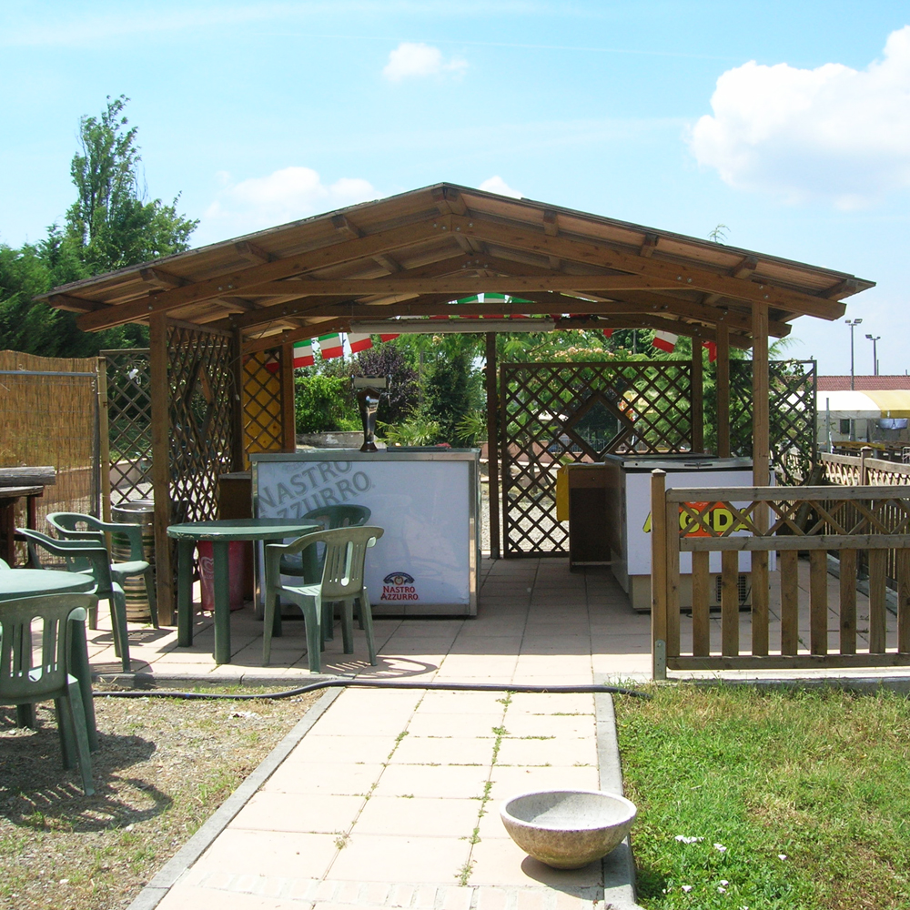 Onlywood Gazebo in Legno impregnato TIP 4 x 6 Tetto Antivento - Personalizzabile-46812